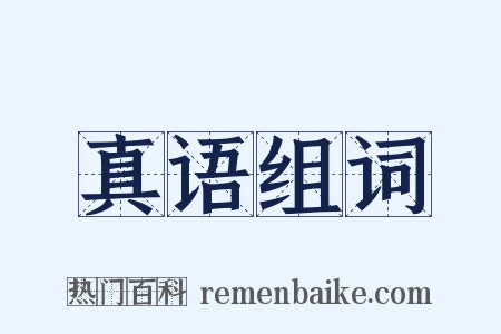 真语组词是什么意思的图片